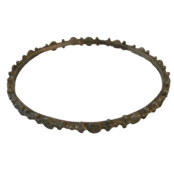 Vintage Silver Boho Ethnic Hippie Bangle Bracelet - Picture 3 of 6